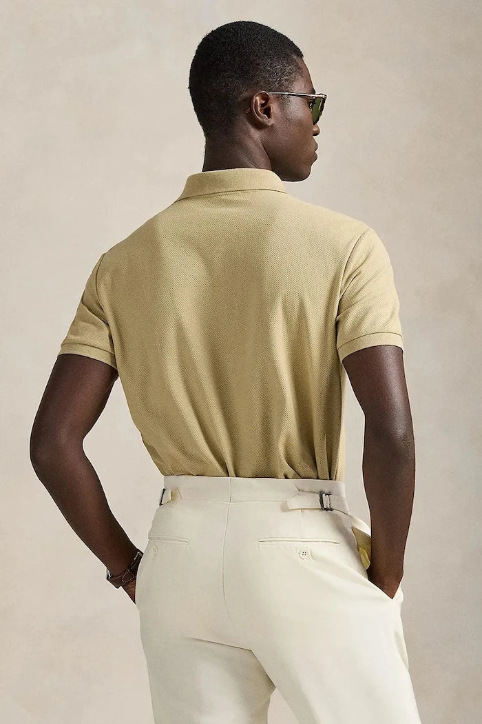 Памучна тениска с яка Polo Ralph Lauren