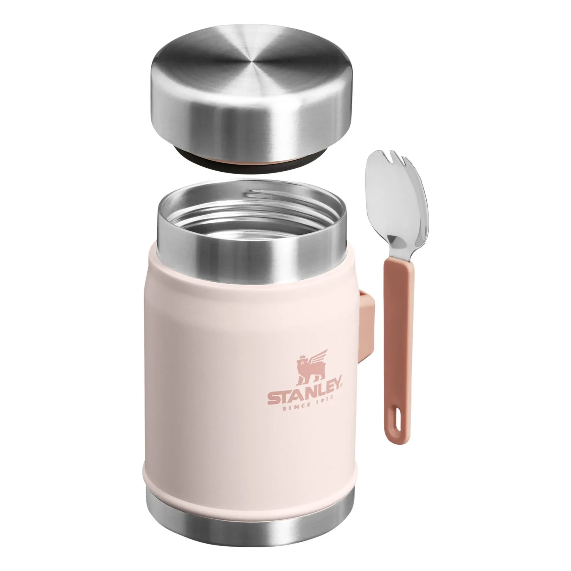 Stanley 1913 - Legendary isothermal jar with spoon/fork 0.4 L | Pale Pink