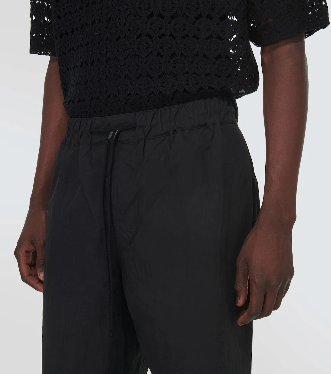 Commas - Cotton-blend high-rise pants