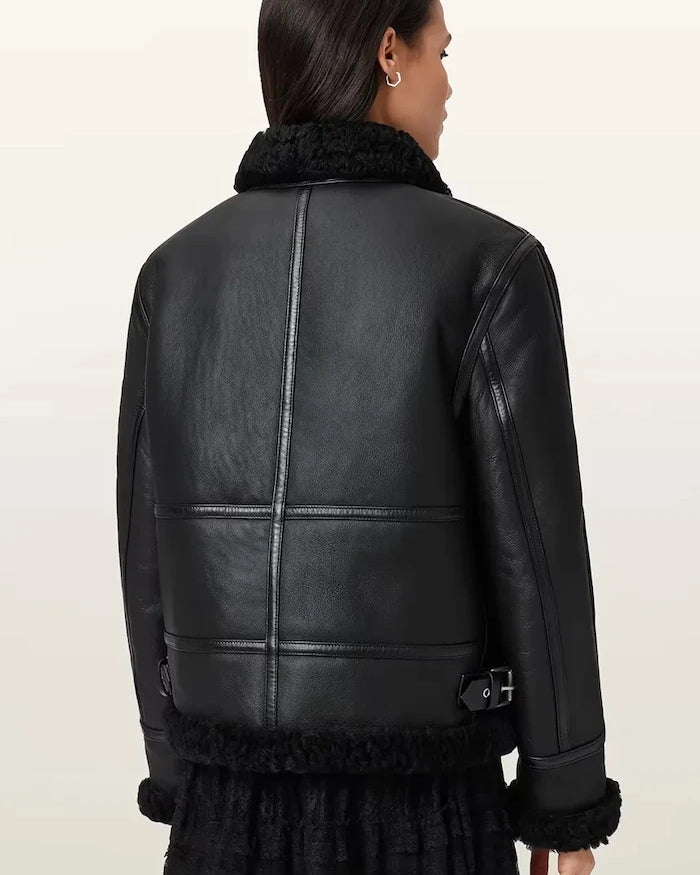 Кожено яке AllSaints LOREL