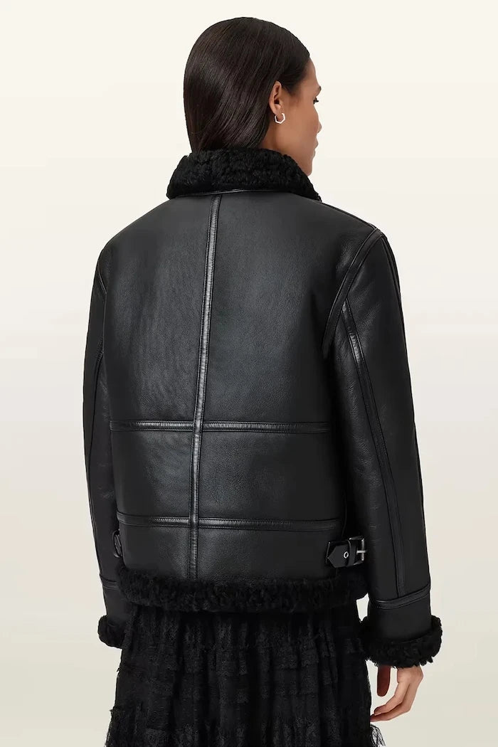 Кожено яке AllSaints LOREL
