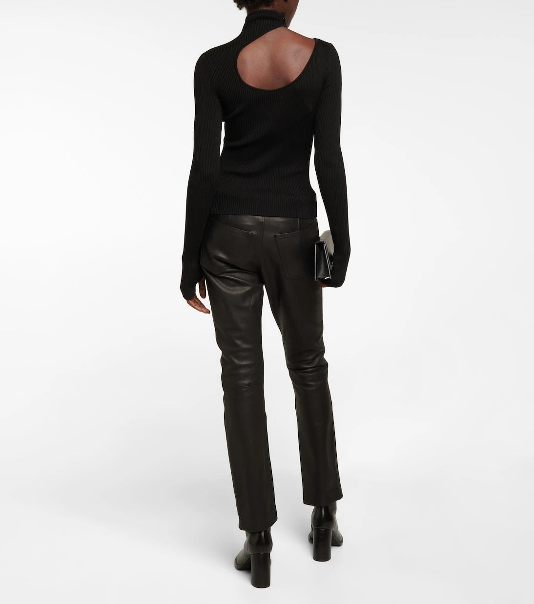 Petar Petrov - Fiz cutout ribbed-knit silk top