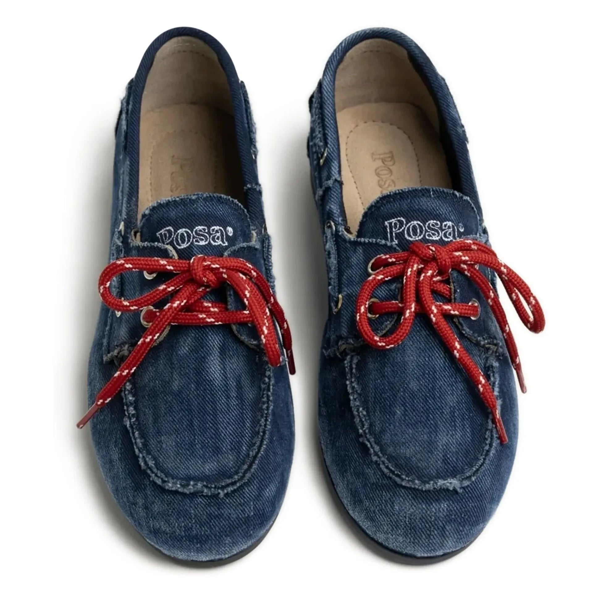 Posa - Denim Boat Shoes | Navy blue