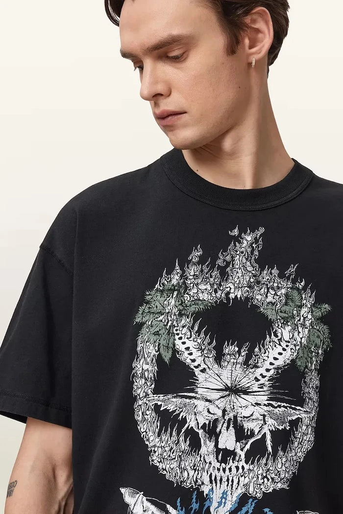 AllSaints тениска мъжка от памук PALM