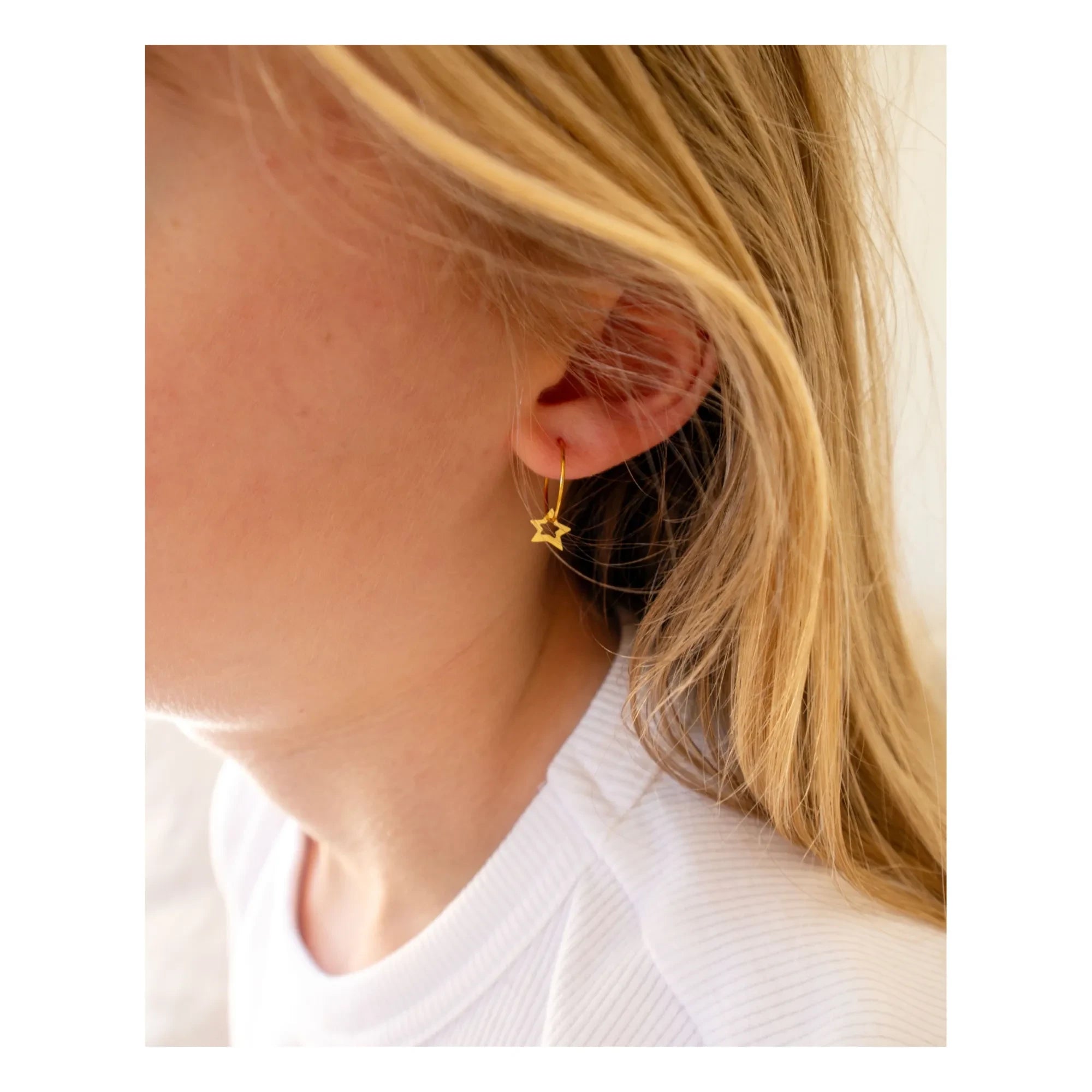 Adorabili - Small Star Hoops x Smallable | Gold