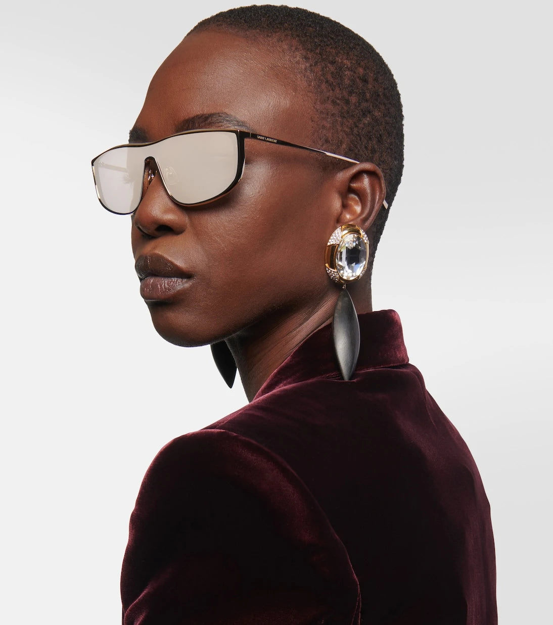 Saint Laurent - SL 605 rectangular sunglasses