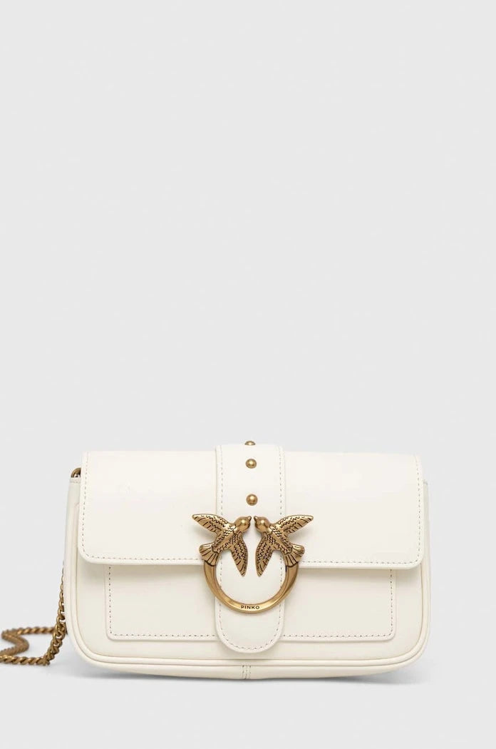 Pinko чанта crossbody дамска от кожа