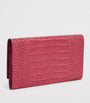Leather Mara Marshall Travel Wallet RASPBERRY