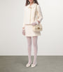 Valentino Ivory Virgin Wool-Silk Mini Skirt