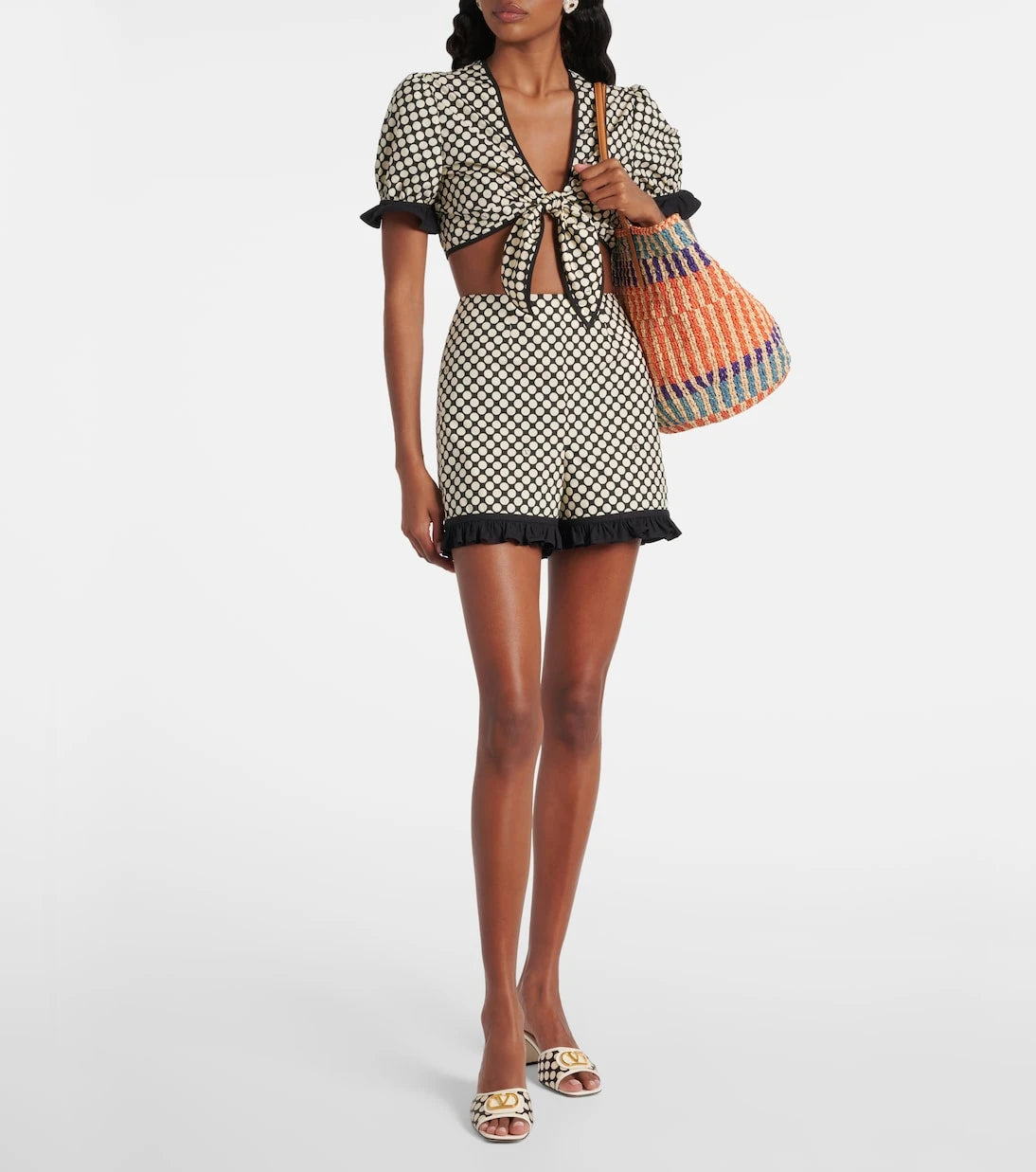 Valentino Garavani - VLogo polka-dot mules