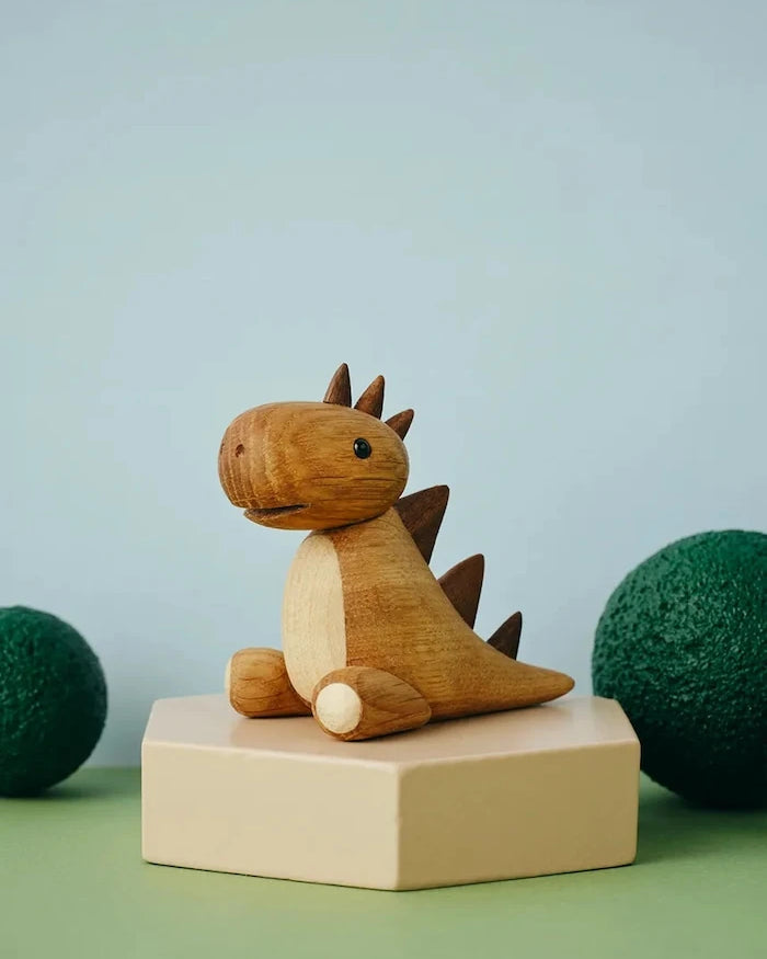 Lucie Kaas Фигурка Декоративна от дърво Dino 6,5 cm