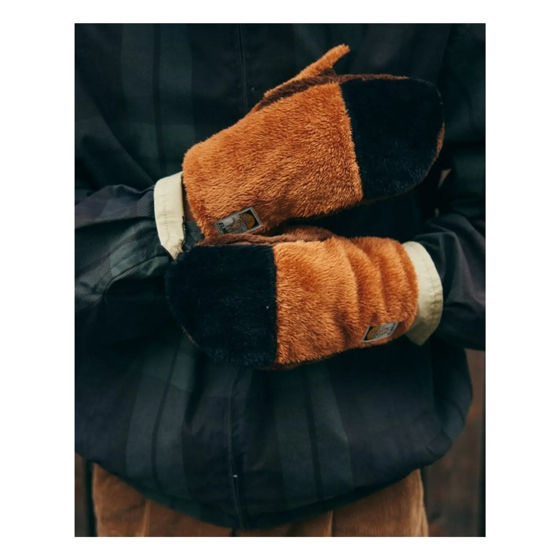 Elmer by Swany - Cuddly Cub mittens | Brick red