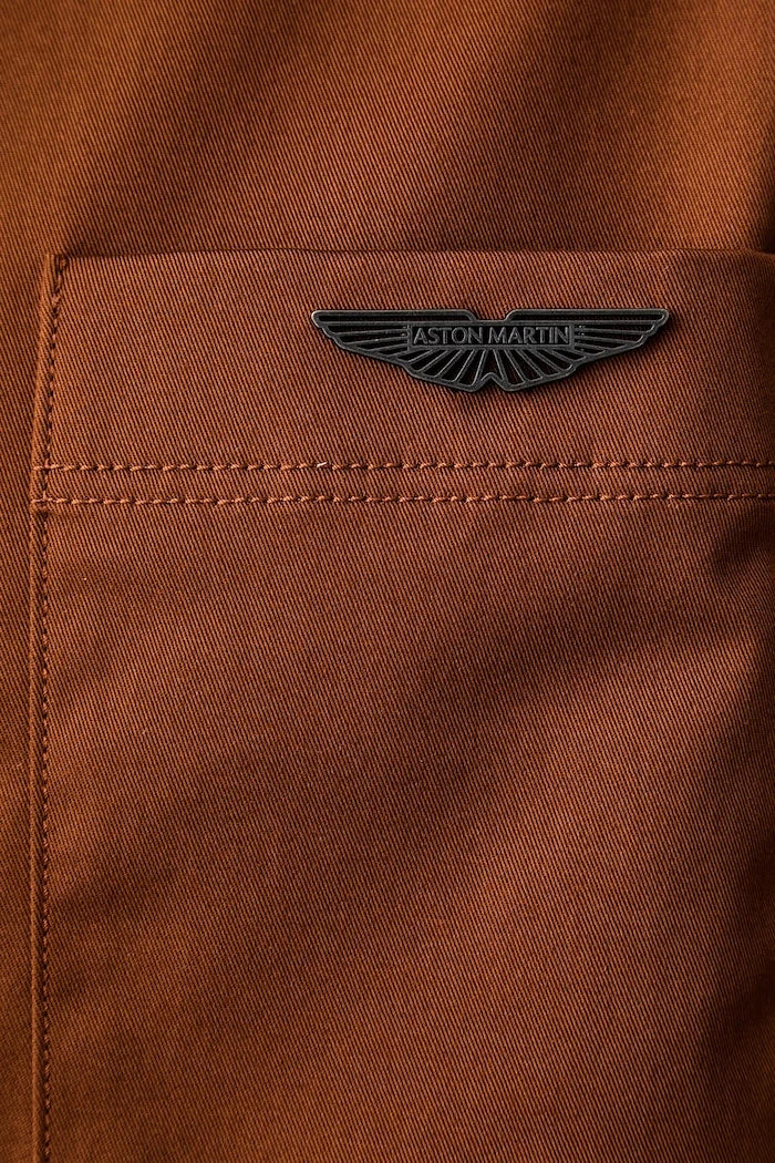 BOSS pamuk ve elastan karışımlı erkek gömlek BOSS x Aston Martin