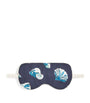 Navy Silk Shells Audrey Eye Mask
