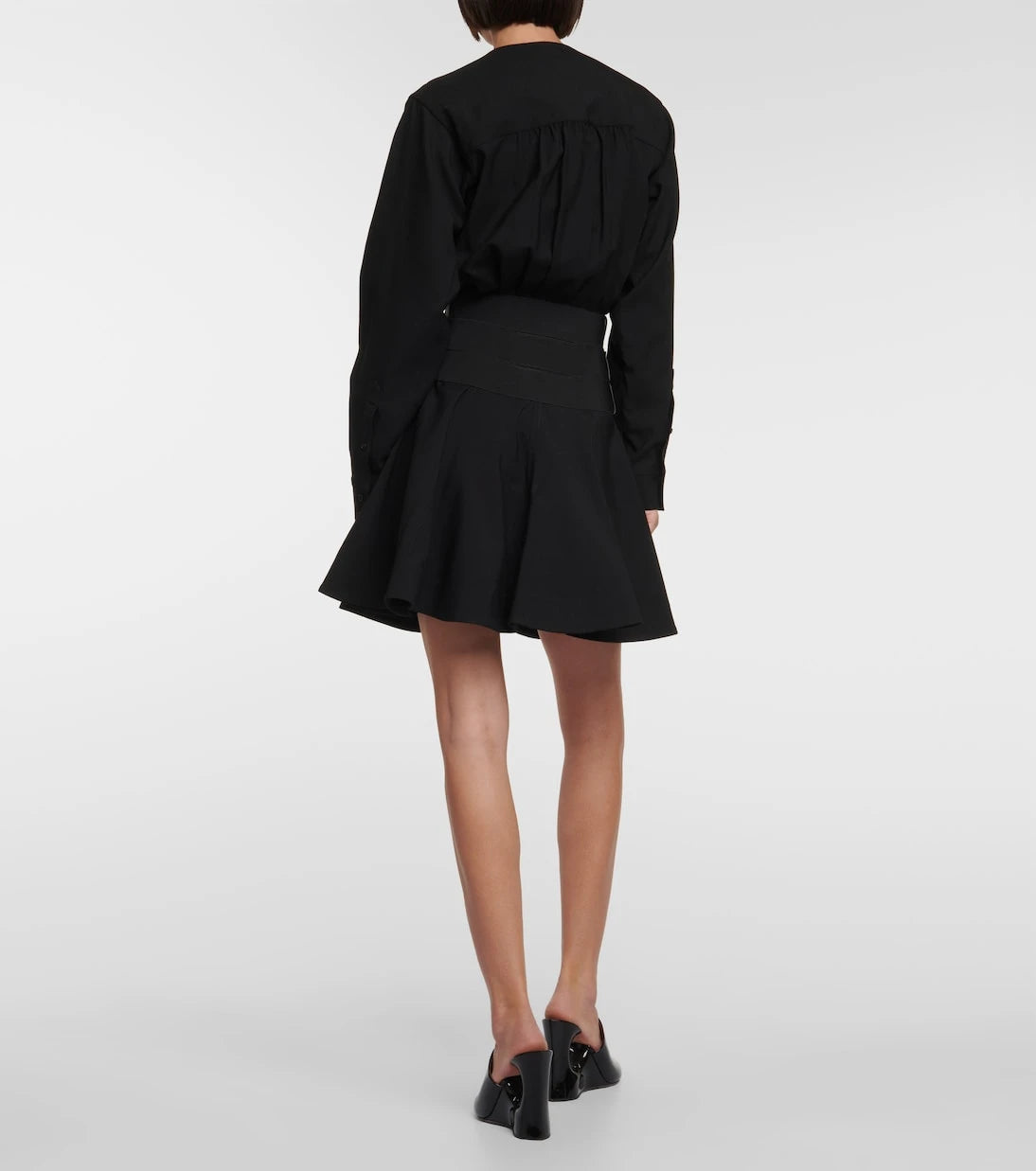 Alaïa - Belted wool minidress