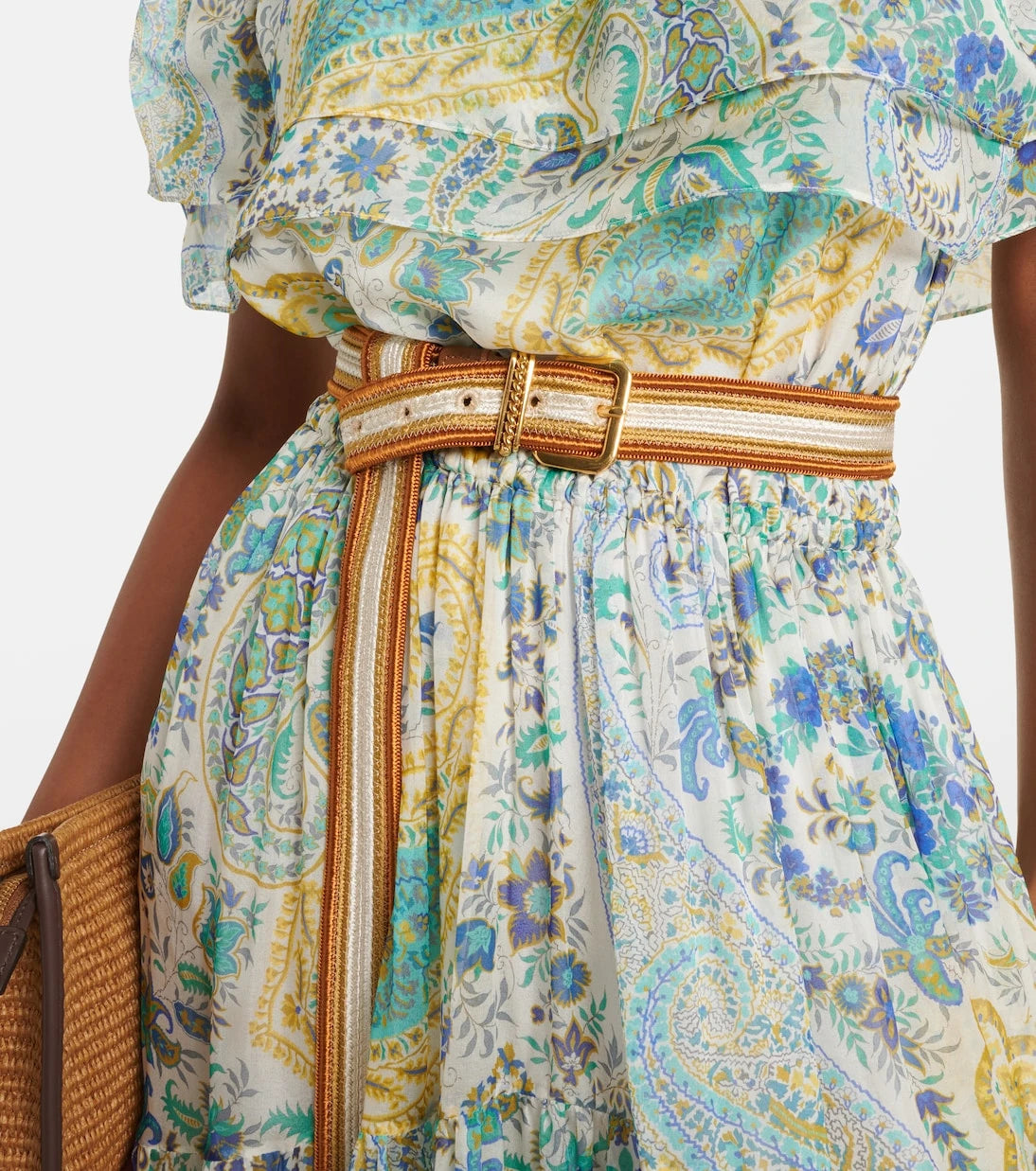 Etro - Striped woven belt