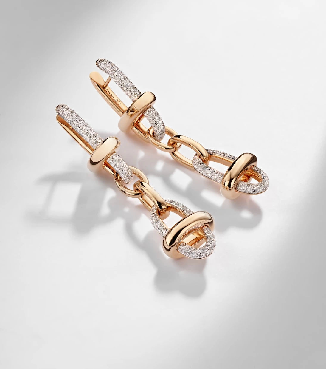 Pomellato - Iconica 18kt gold drop earrings with diamonds