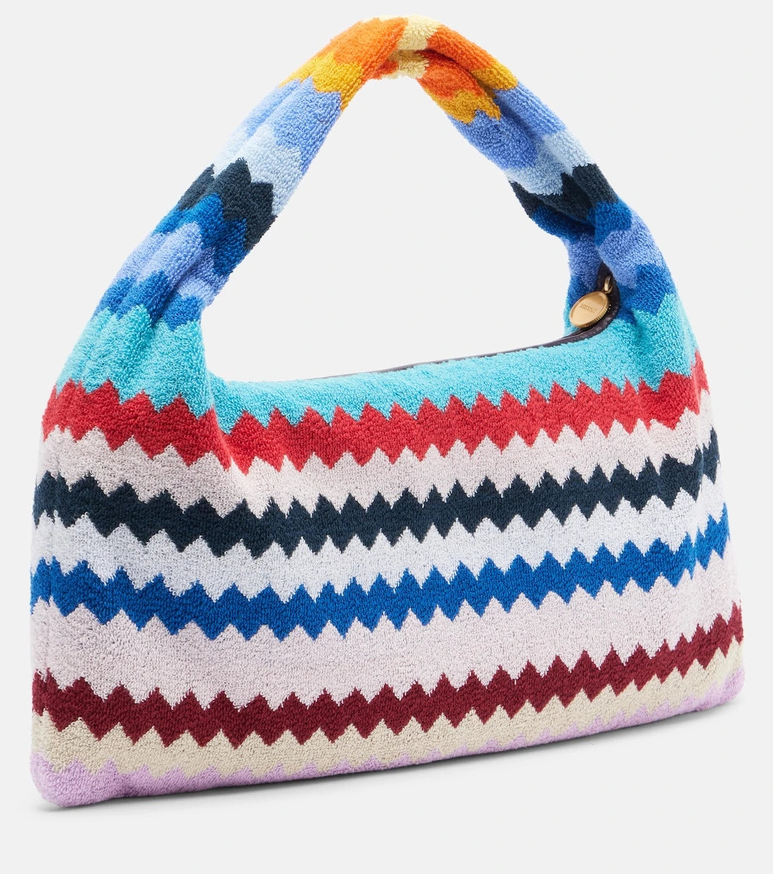 Missoni - Zigzag cotton terry top-handle bag