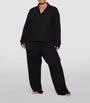 Skims Black Soft Lounge Ribbed Pyjama Set