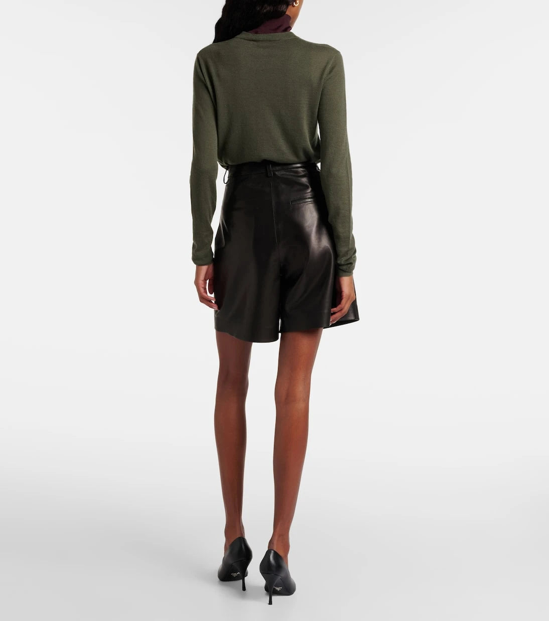 Joseph - Suze leather shorts