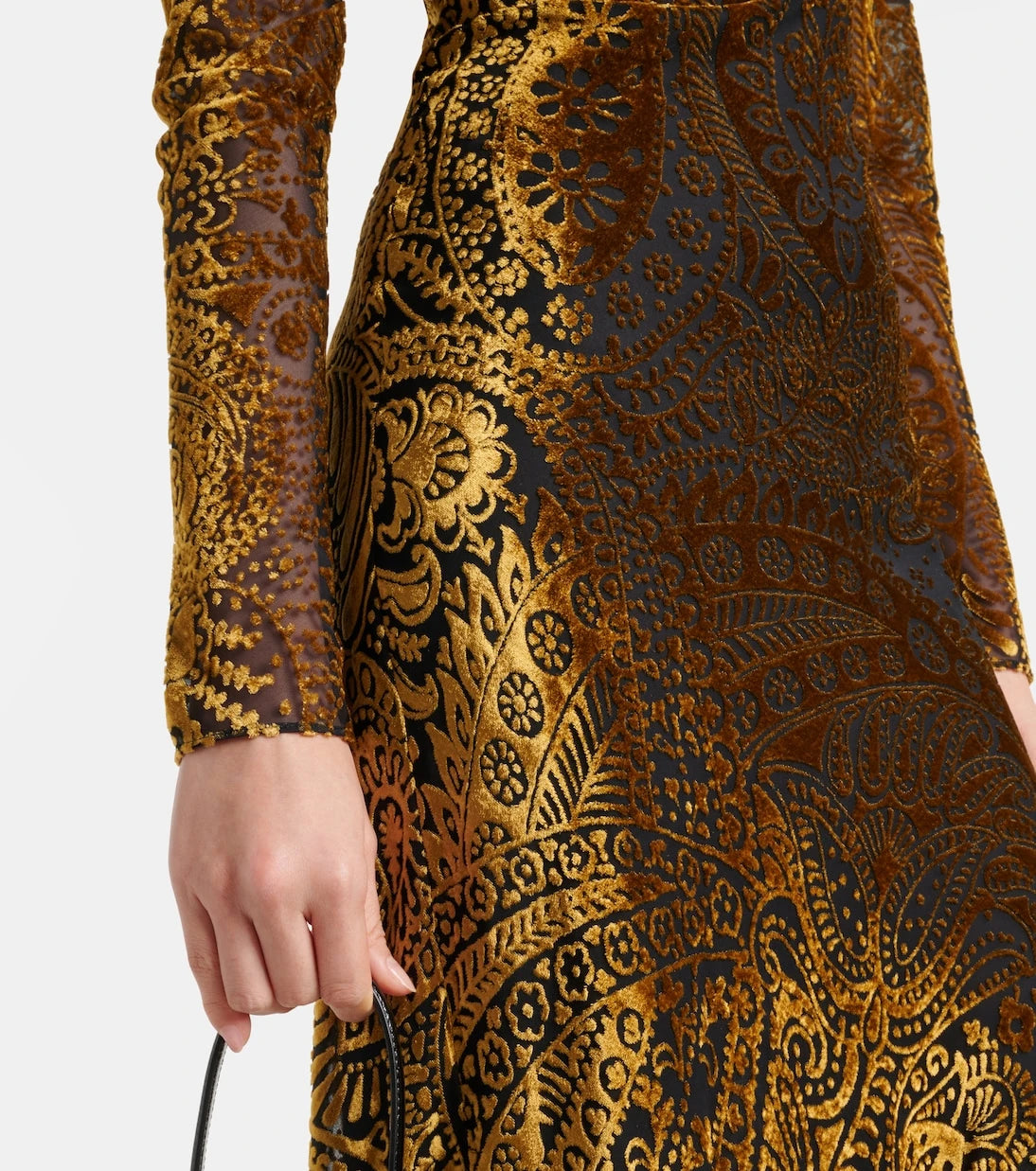 Etro - Paisley jacquard maxi dress