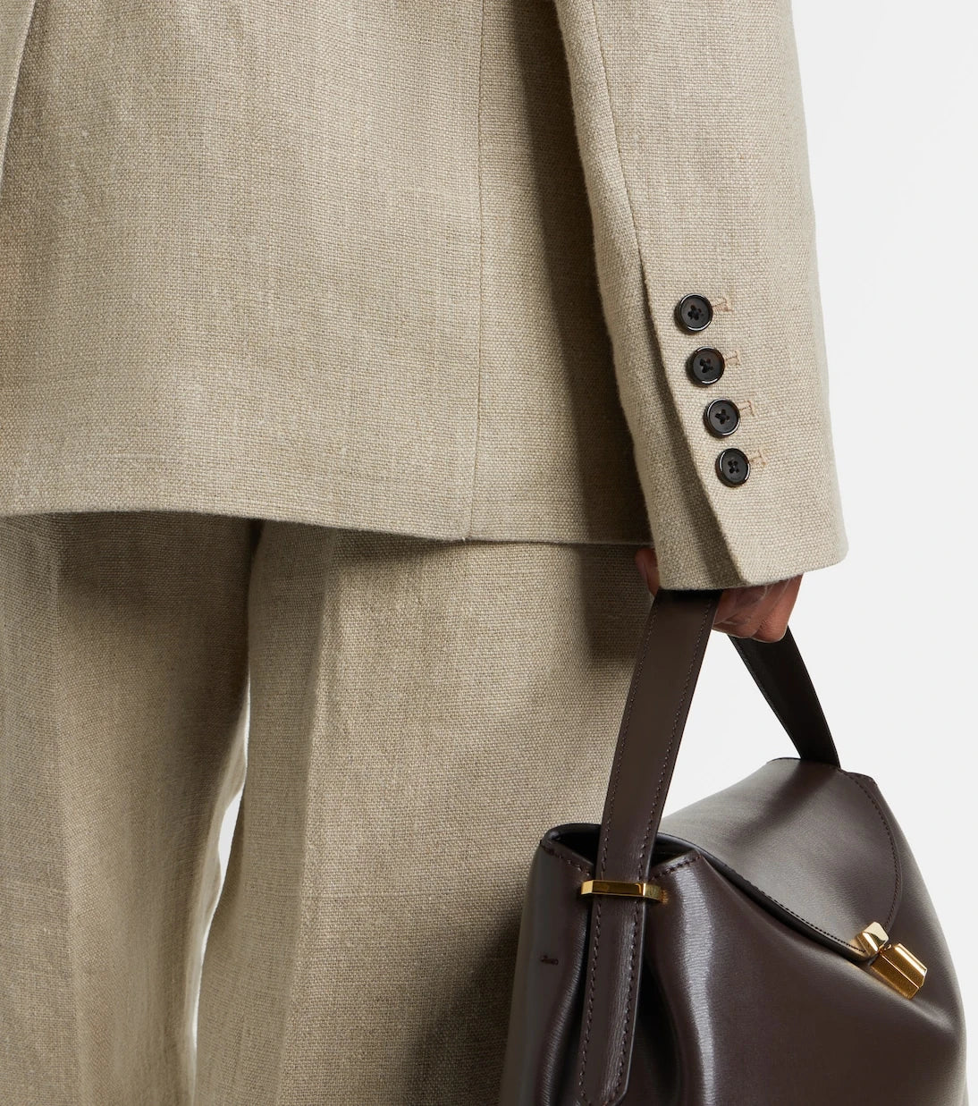 Toteme - Frayed linen blazer