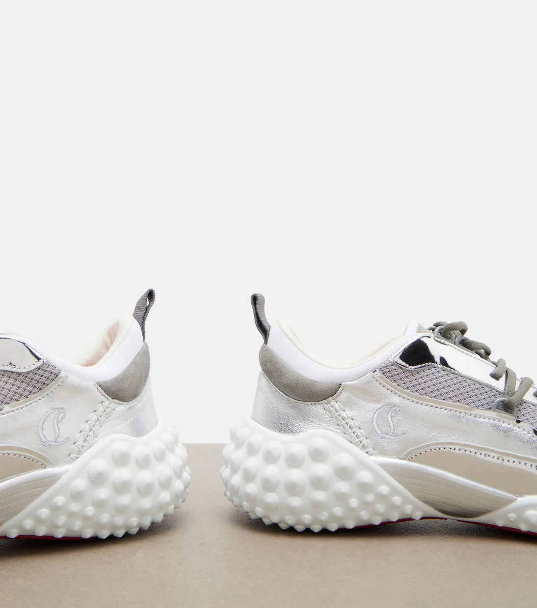 Christian Louboutin - Mara suede and mesh sneakers