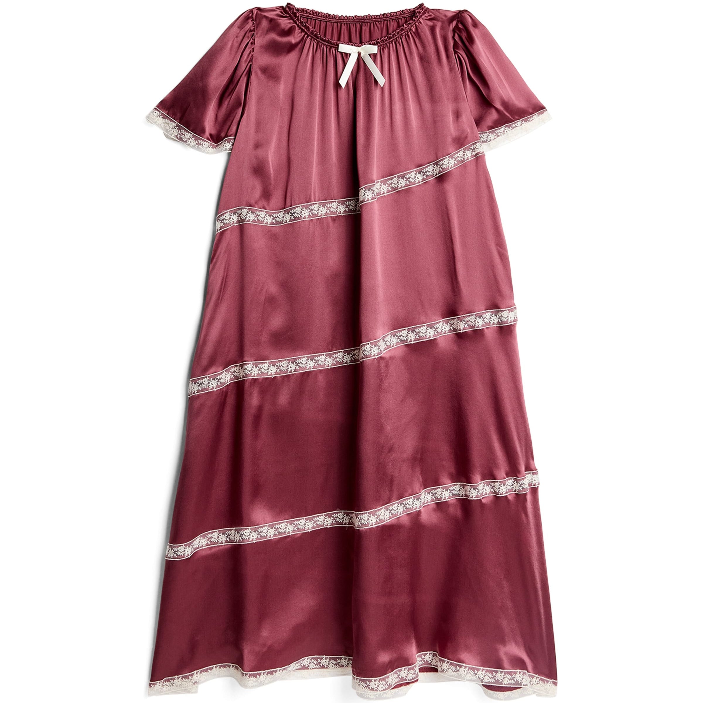 Amiki Silk Lace-Trim Catherine Nightdress (2-12 Years)