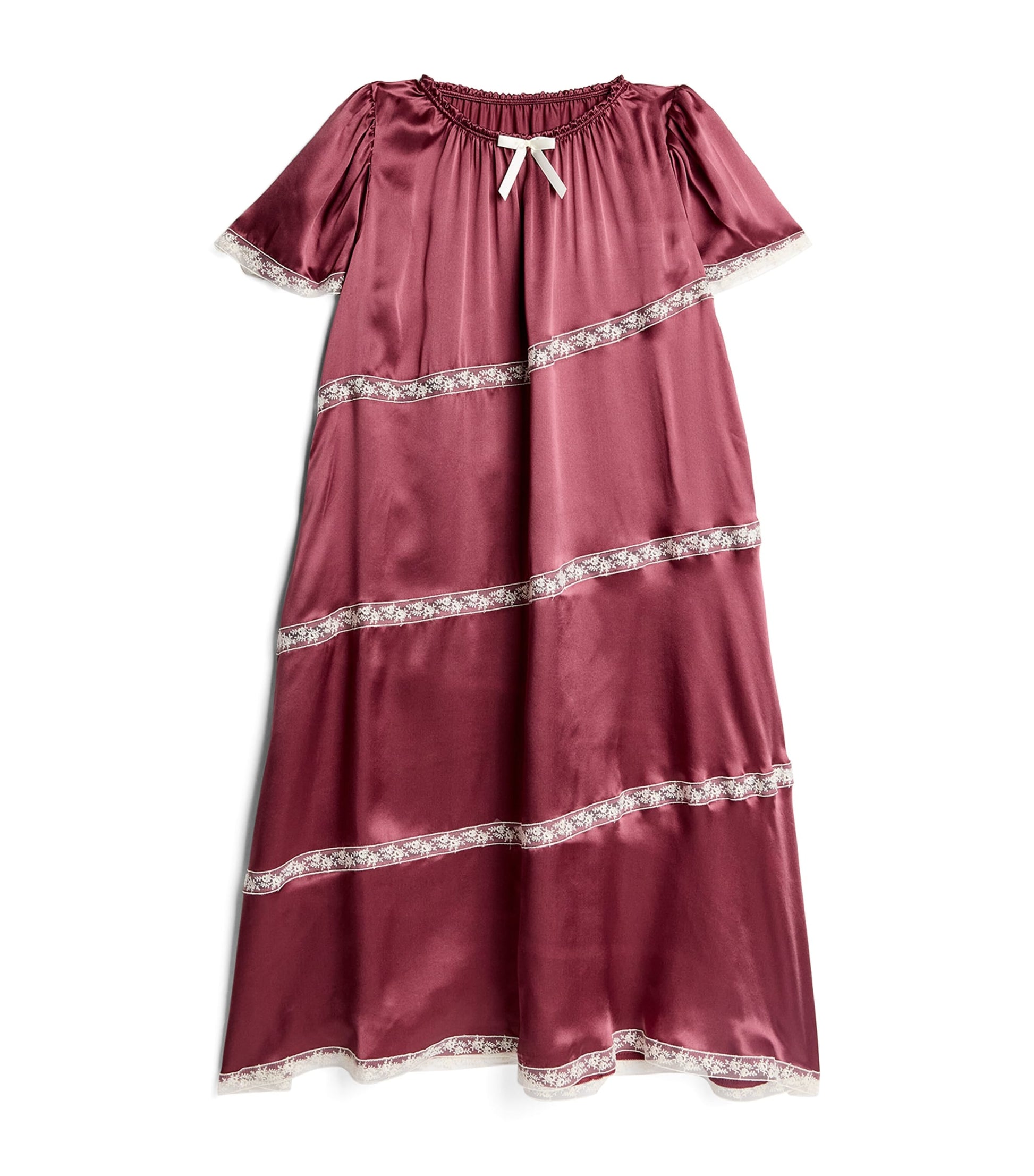 Amiki Silk Lace-Trim Catherine Nightdress (2-12 Years)
