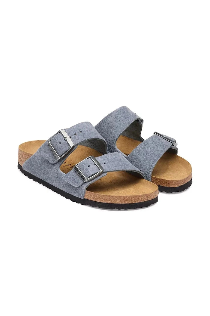 Birkenstock чехли от велур Arizona Suede Leather