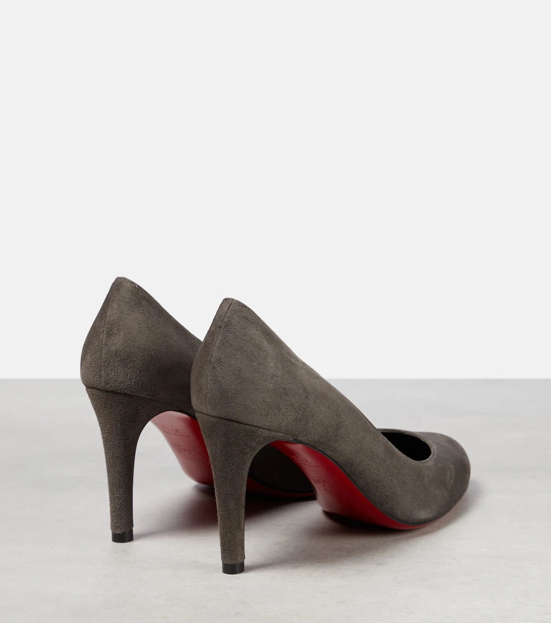 Christian Louboutin - حذاء بامبي 85 من الشمواه بكعب عالٍ