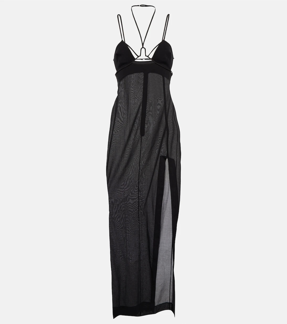 Nensi Dojaka - Cutout halterneck cotton gown