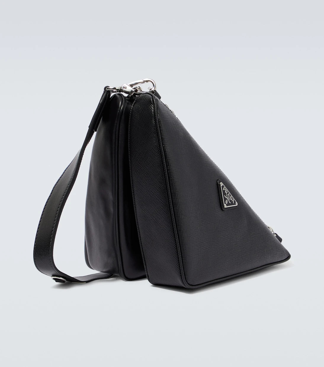 Prada - Triangle Saffiano leather shoulder bag