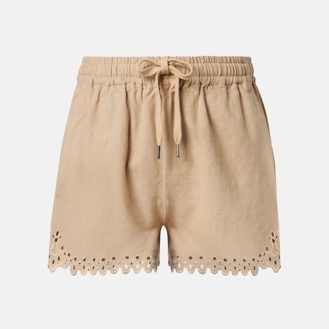 Marant Etoile - Balyme embroidered cotton shorts