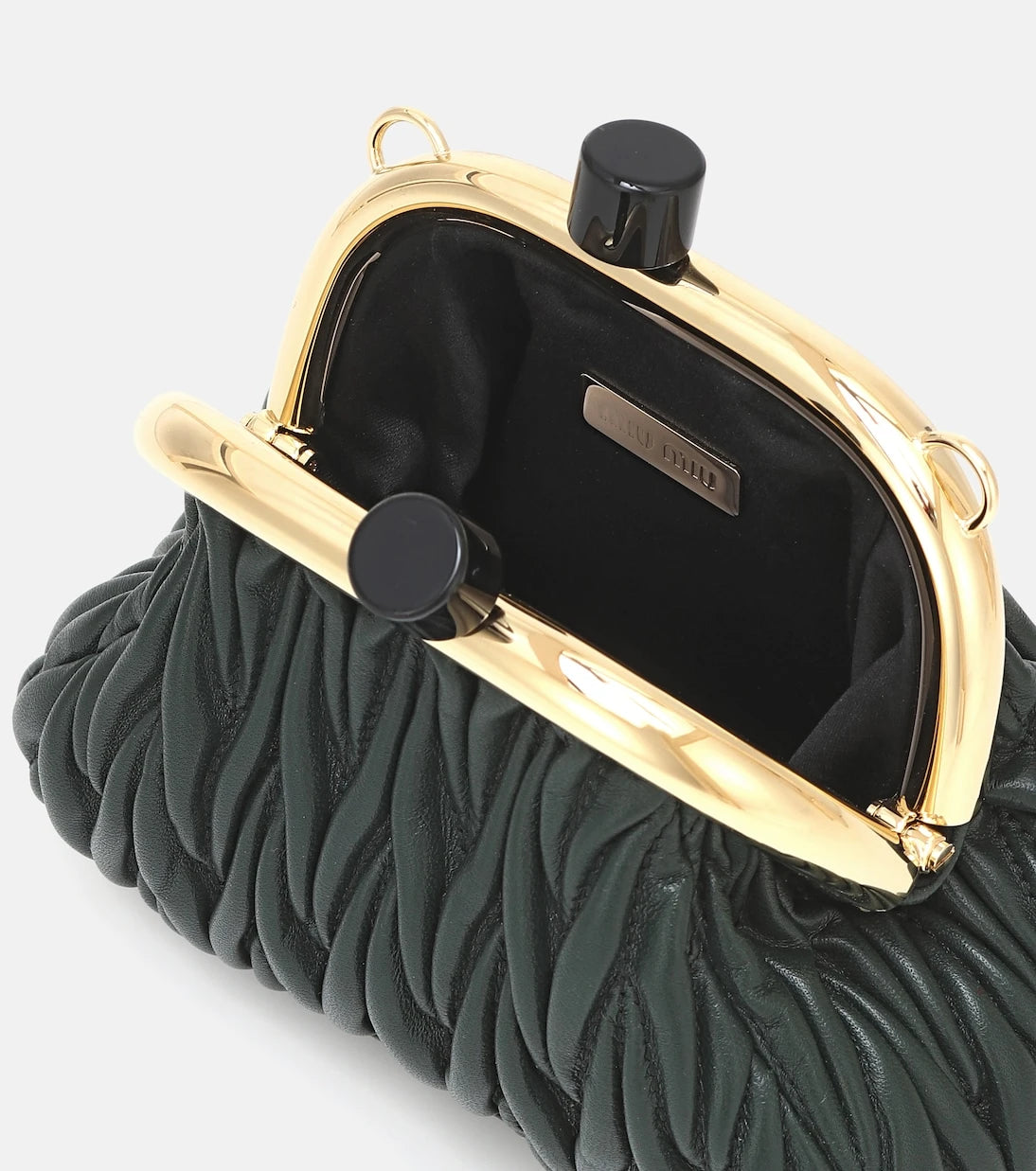 Miu Miu - Miu Belle Mini matelassé leather clutch