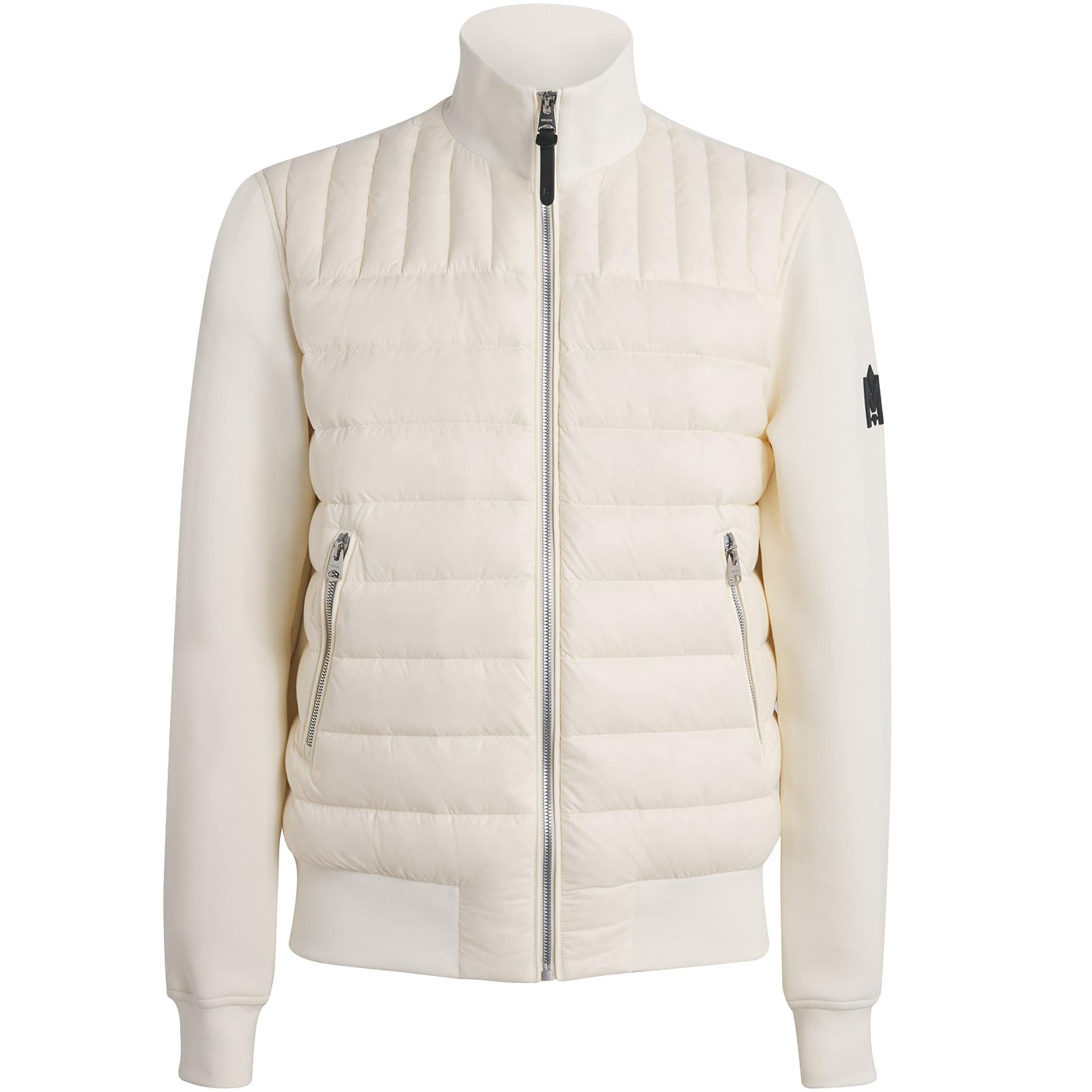 Mackage Beige Cotton-Blend Hybrid Bomber Jacket
