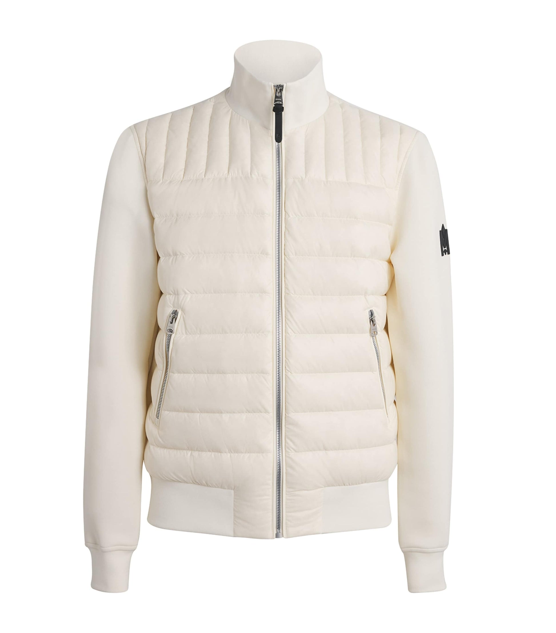 Mackage Beige Cotton-Blend Hybrid Bomber Jacket