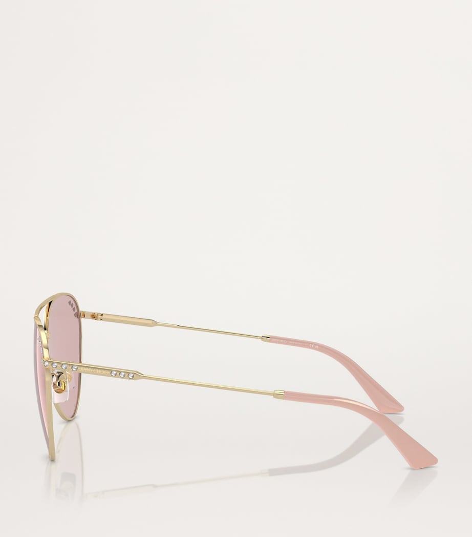 Jimmy Choo Gold Steel JC4002B Sunglasses
