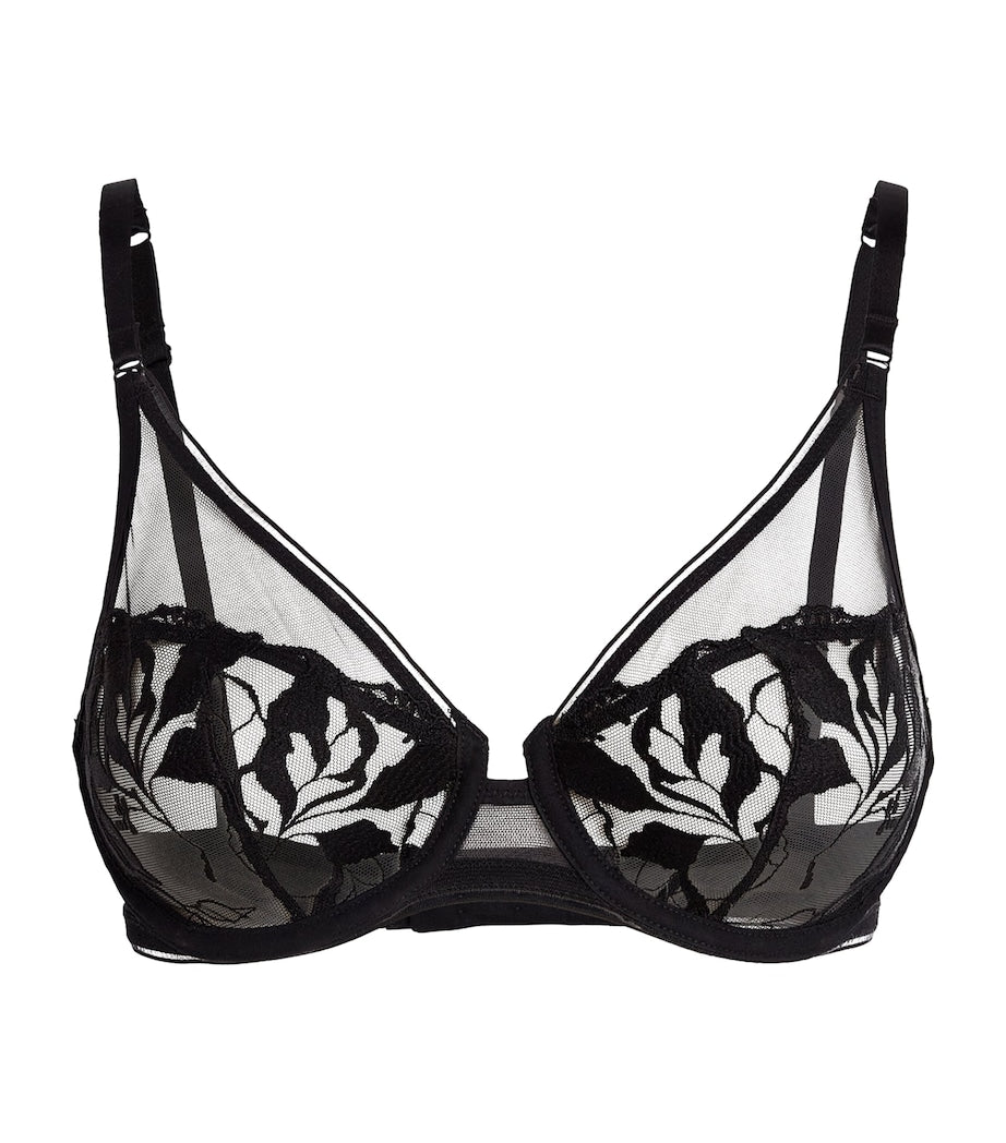 Maison Lejaby Black Tulle Sin Underwired Bra