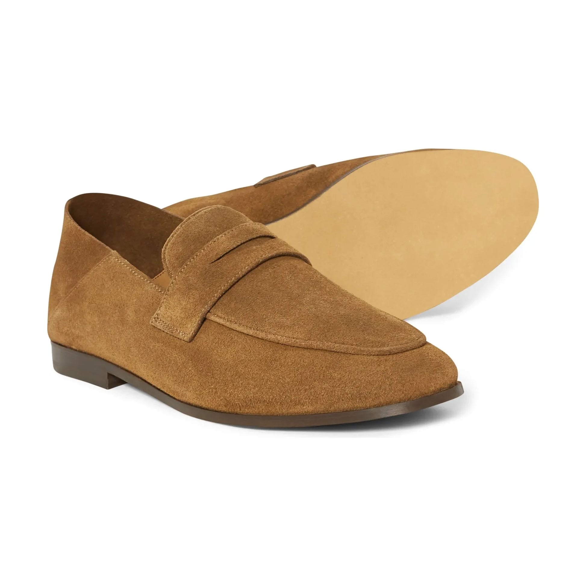 Anthology Paris - Tanger Suede Loafers | Tabacco