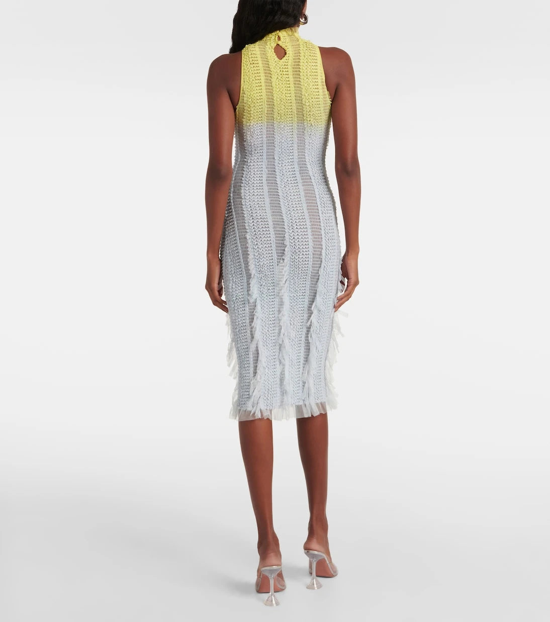Roberta Einer - Angel ombré knitted midi dress