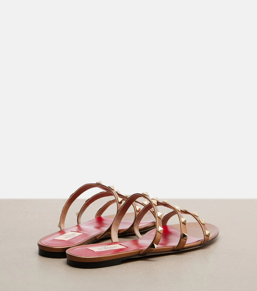 Valentino Garavani - Rockstud metallic leather sandals