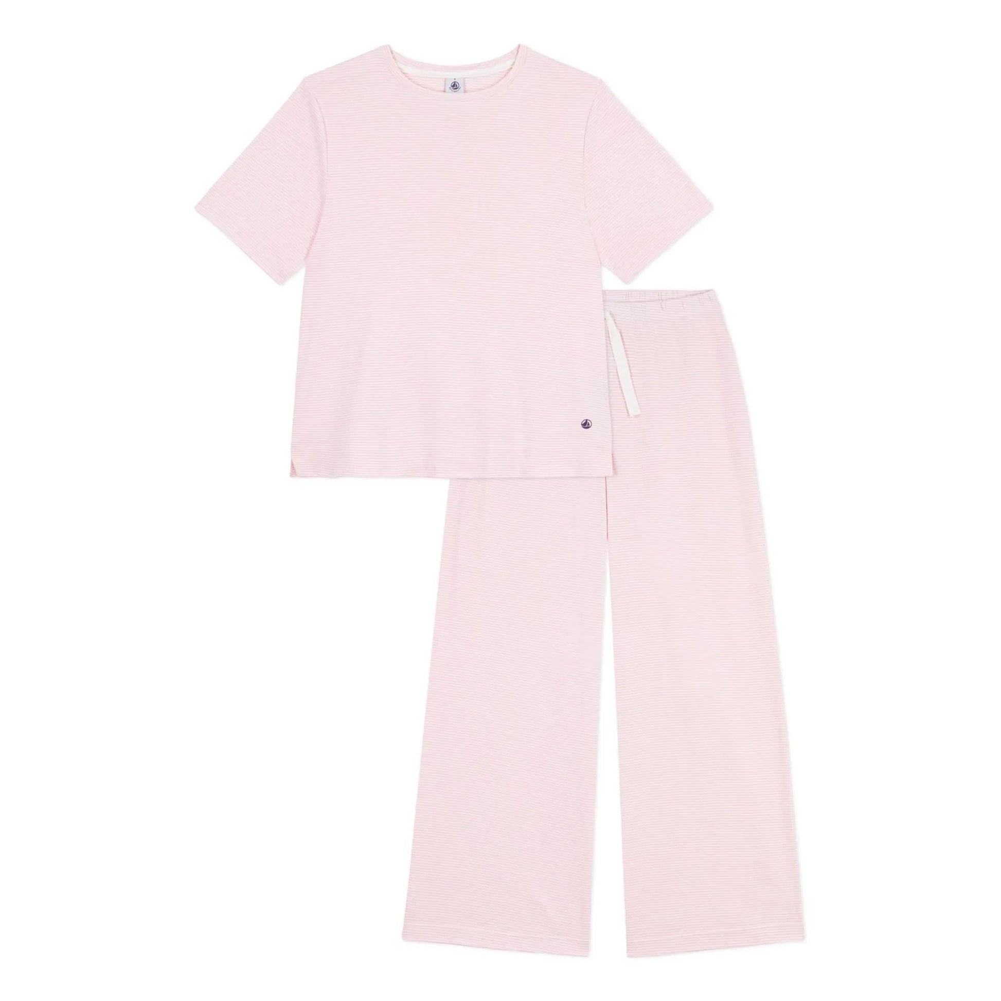 Petit Bateau - Striped Organic Cotton Pyjamas | Pink