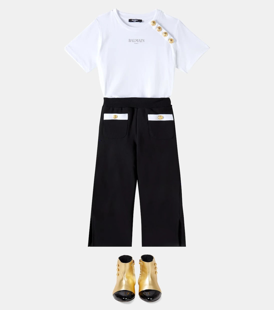 Balmain Kids - Logo cotton jersey T-shirt