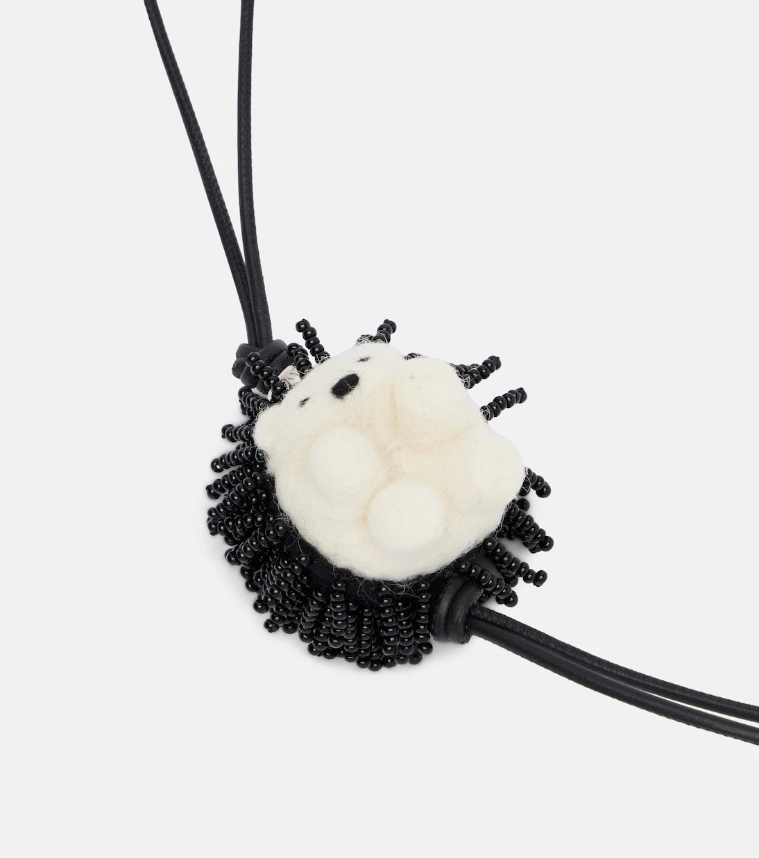 Loewe - Hedgehog beaded wool bag charm