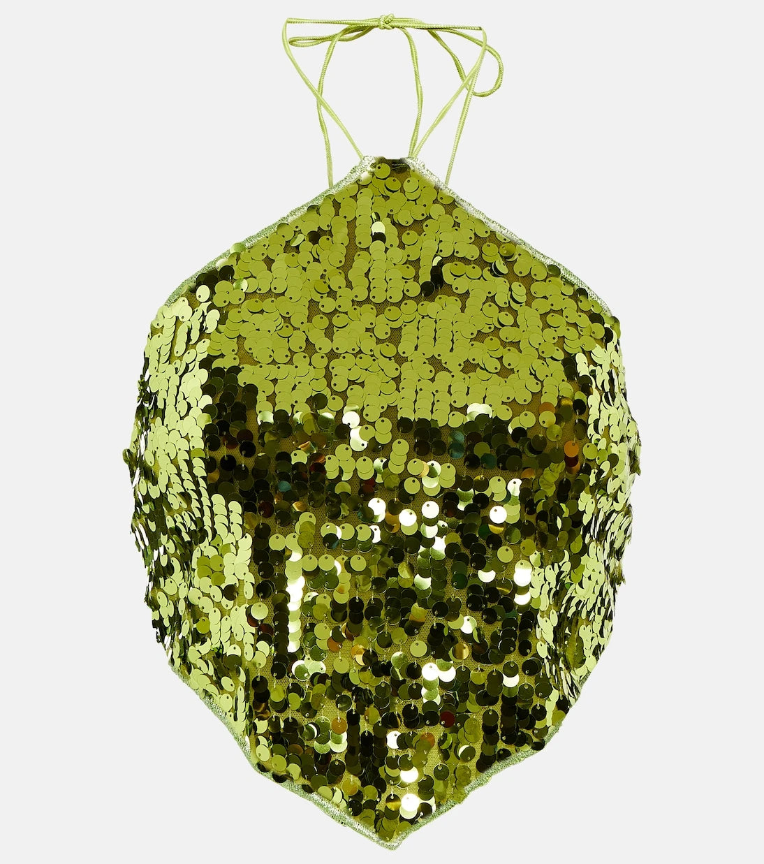 Oséree - Sequined halterneck crop top