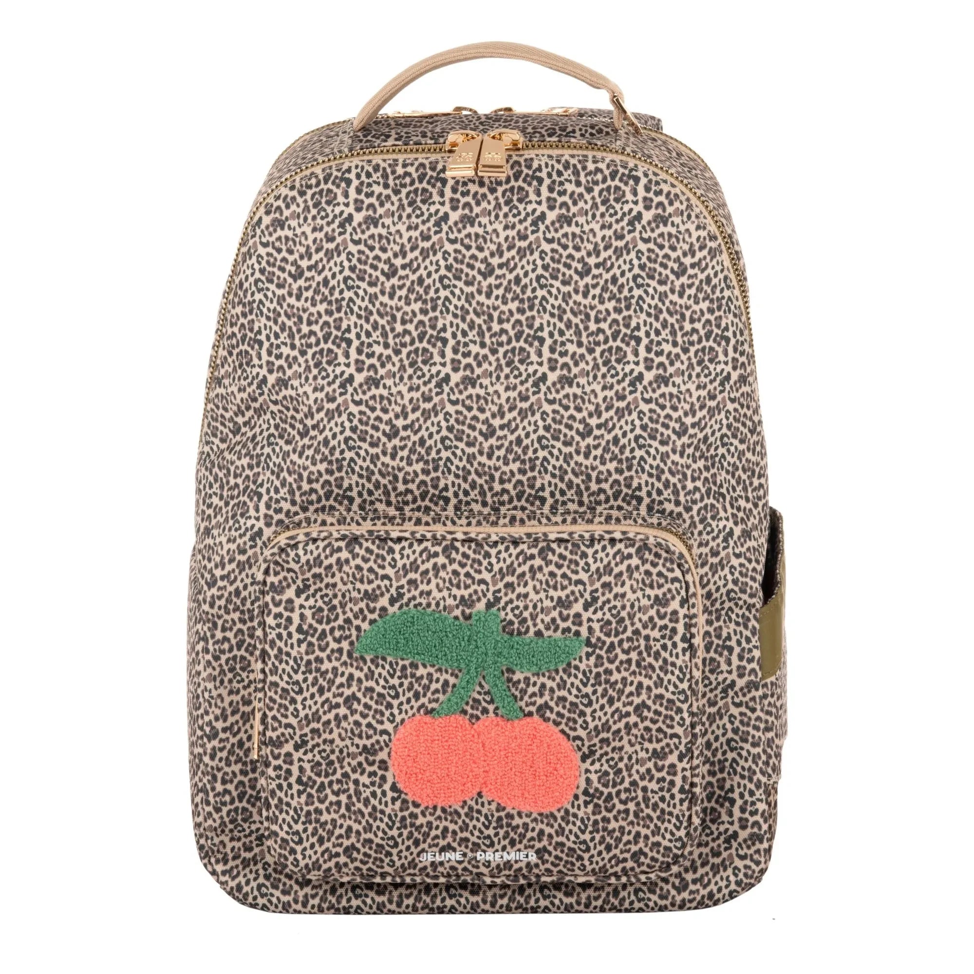 Jeune Premier - Bobbie Leopard Cherry Backpack | Beige