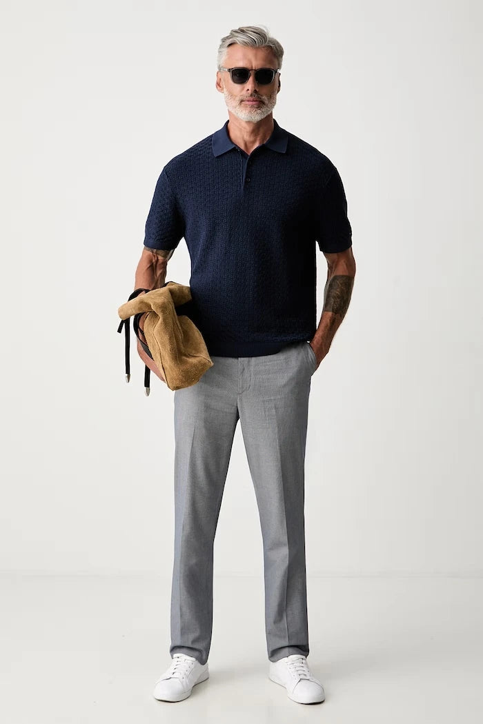 Tommy Hilfiger erkek pamuklu yakalı polo tişört