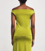 Nadine Mos Green Jersey Draped Top