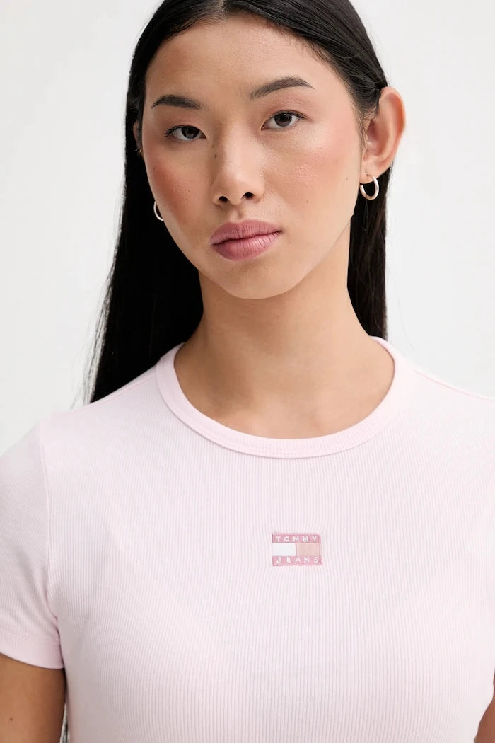 Tommy Jeans тениска дамска от памук с еластан